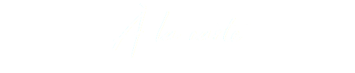 à la carte